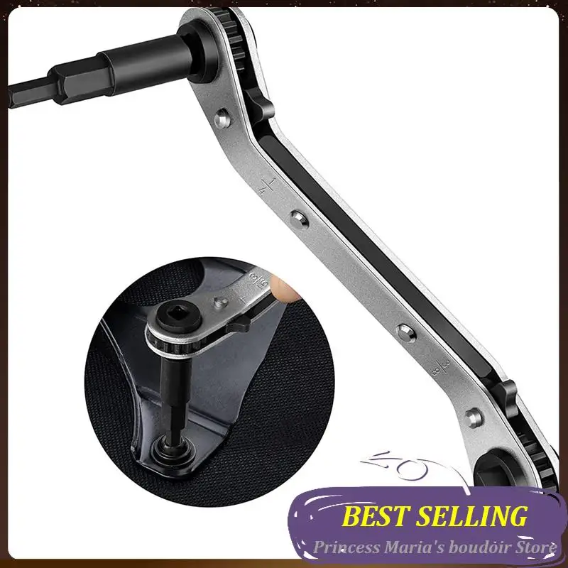 

AB30-Hvac Service Wrench Air Conditioner Valve Ratchet Wrench (1/4Inch, 3/8Inch, 3/16Inch, 5/16Inch) With Hex Bit Adapter