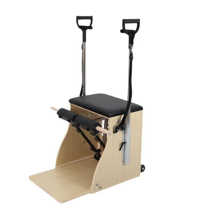 Solid wood maple pilates pedal chair large equipment, yoga studio fat reduction equipment training is a pedal pedal chair