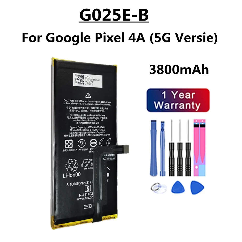 Nowa Bateria do Telefonu G025E-B G025J-B Do HTC Google Pixel 4XL 4 XL Pixel4 XL Pixel 4A 5G G020I-B G020J-B Bateria — zdjęcie produktu 5