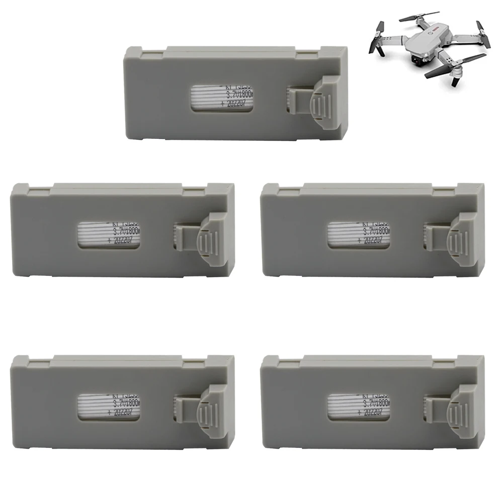 

3.7V 1800Mah RC Drone Battery Accessory For E88 E88PRO Ls-E525 E525 PRO Mini Uav Drone Battery Special Battery Rc Parts 1-10Pcs