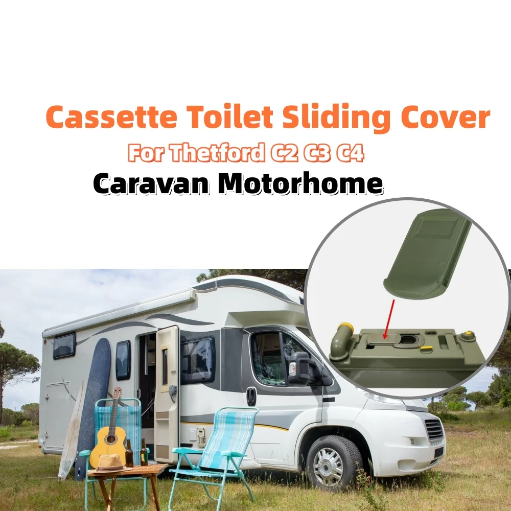 

1PCS RV Cassette Toilet Sliding Cover Replacement Caravan Motorhome Interior Toilet Accessories 2133374 For Thetford C2 C3 C4