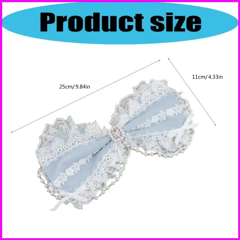 Phong Cách Anime Tóc Thủ Công Ren Trang Trí Giả Ngọc Trai Mềm Barrettes Tóc Decors Cho Cosplay Sự Kiện