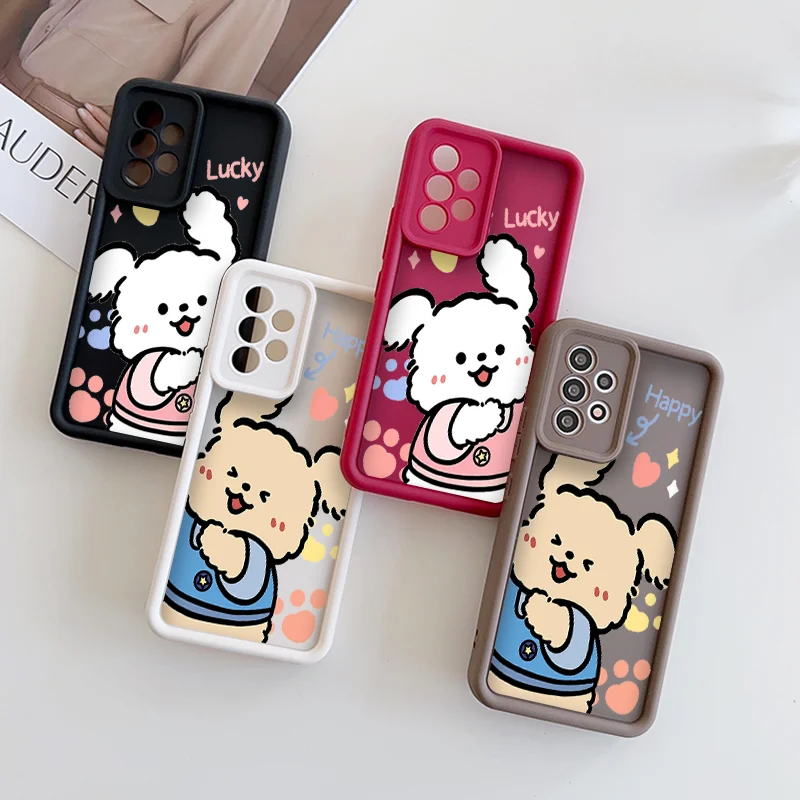 Funny Cartoon Dog Couple Phone Case for Xiaomi 11 12 13T 14T Lite Pro Redmi Note 14C 13C 10 12 9 Poco M6 F5 Silicon Soft Covers