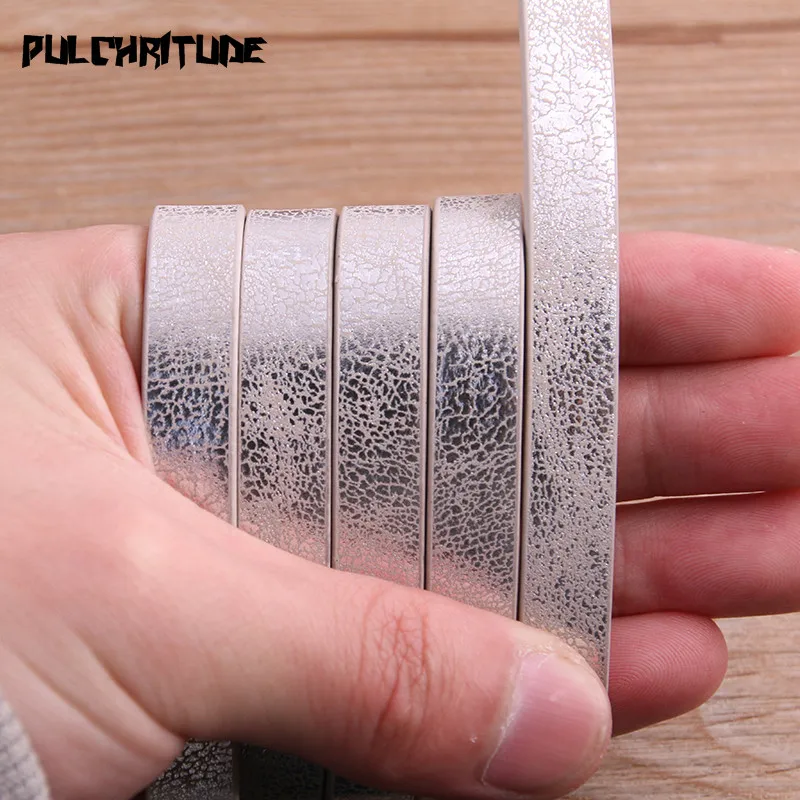 1pcs 120 x 1cm Flat PU Leather Cord & Rope Diy Jewelry Findings Accessories Fashion Jewelry Making Material for Bracelet