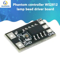 1PCS Phantom controller WS2812 lamp bead driver board full color running water lamp strip seven color gradient dazzle RGB