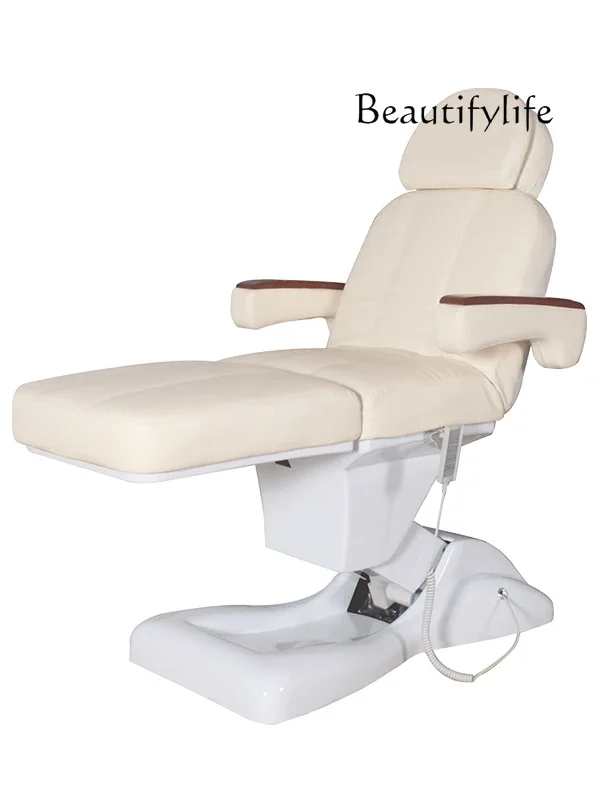 Electric beauty bed embroidery bed lifting beauty salon special bed and chair dual-purpose durable and convenient