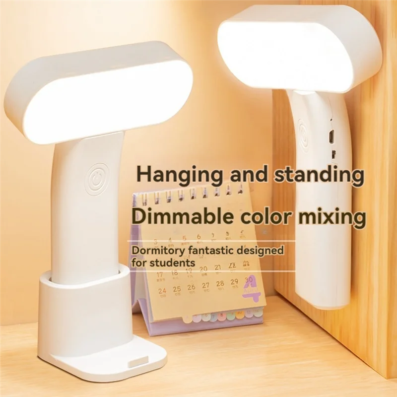 

ELEG-LED Desk Lamp Dimmablesa Portable Lamp USB Charging 3 Color Temperature Reading Light Hangable And Standing Lamps