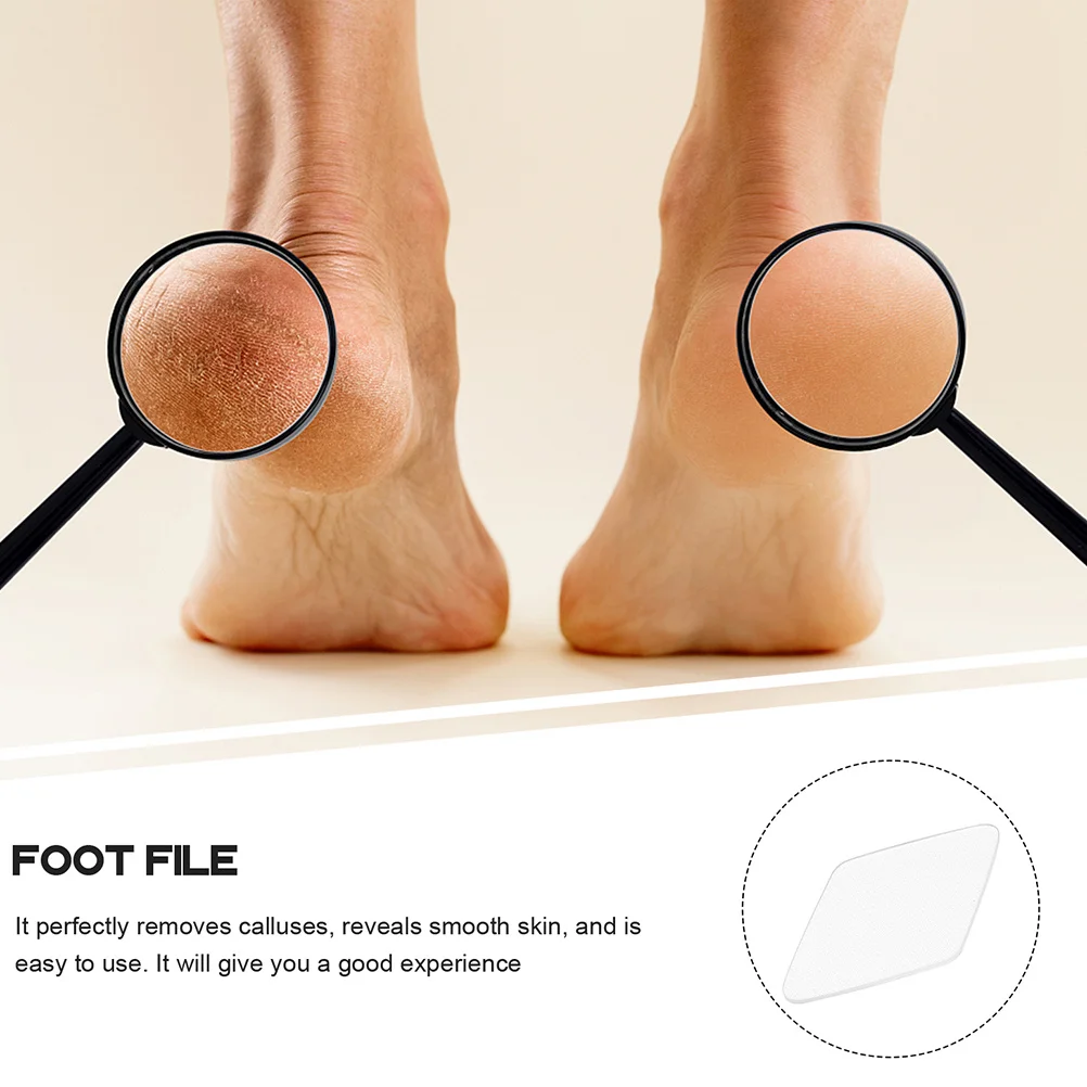 Lime à pied en verre réutilisable, 2 pièces, dissolvant de peau morte, épurateur de callosités pour exfolie efficace de la semelle du pied, outil de soins de pédicure