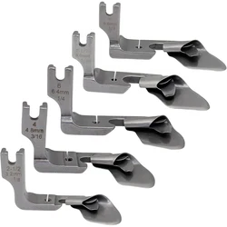 Curved Scroll Hemmer Foot Hem Pull Tube Presser Foot Silk Chiffon Skirt Crimping Foot For Industrial Sewing Machines Accessories