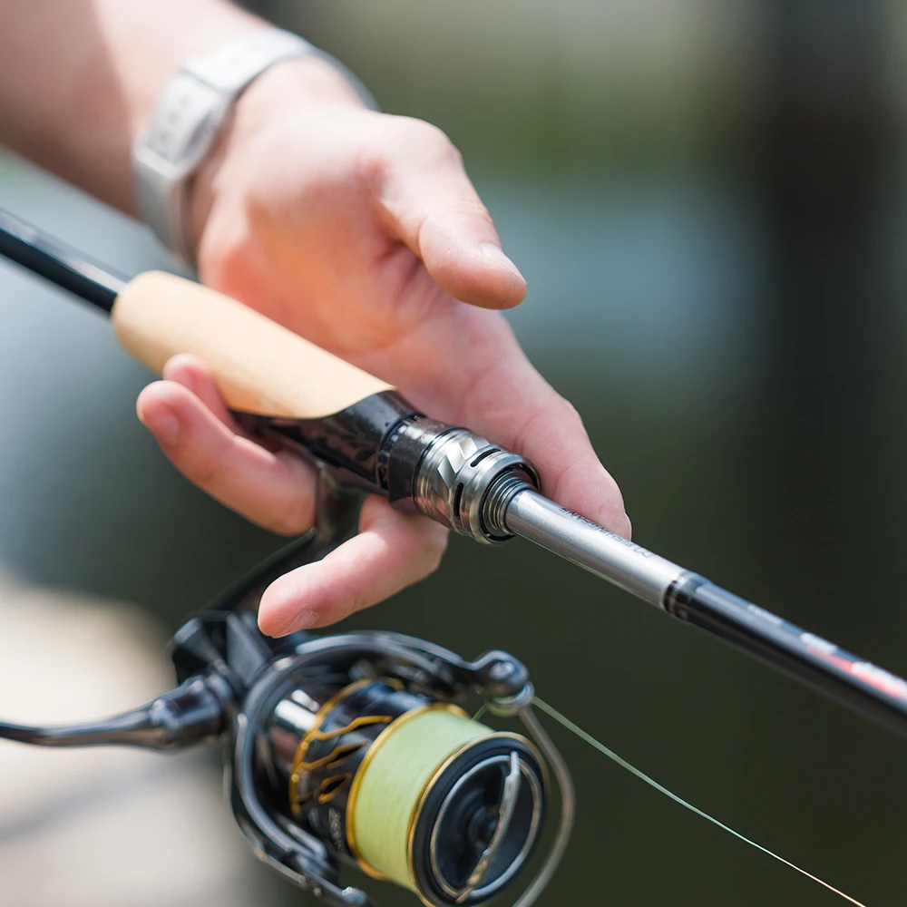 FISHINGFANS PERFORMER Titanium TZ Guide 6'6 6'8 L M ML MH Power Carbon-Rollenhalter AA Korkgriff 7-26lb Karpfen-Bass-Angelrute – Detail 11