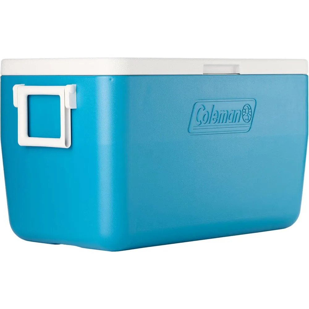 مبرد محمول معزول بقدرة 48 لترًا مع الاحتفاظ بالثلج، ومقابض شديدة التحمل للتخييم والخلف والحفلات والمناسبات الخارجية