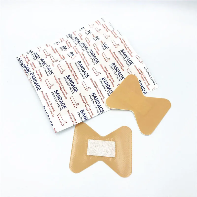 50pcs/lot Butterfly Shape Band Aid Waterproof Skin Color Finger Wound Dressing Patch First Aid Emergency Adhesive Bandage Patch