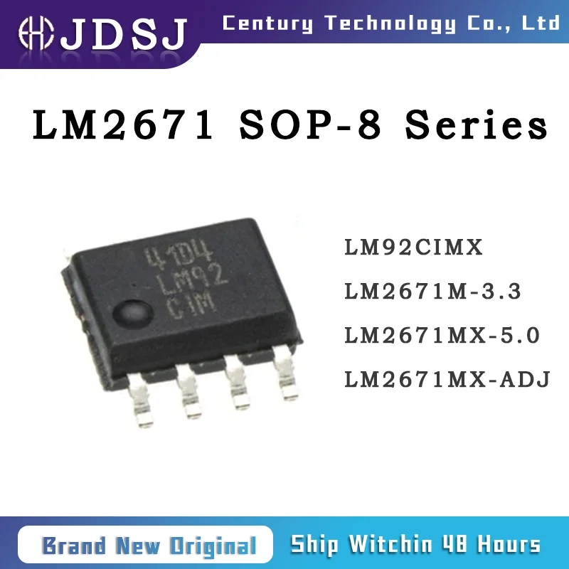 5PCS LM92CIMX LM2671M-3.3 LM2671MX-5.0 LM2671MX-ADJ SOP8 Brand New Original Chip IC