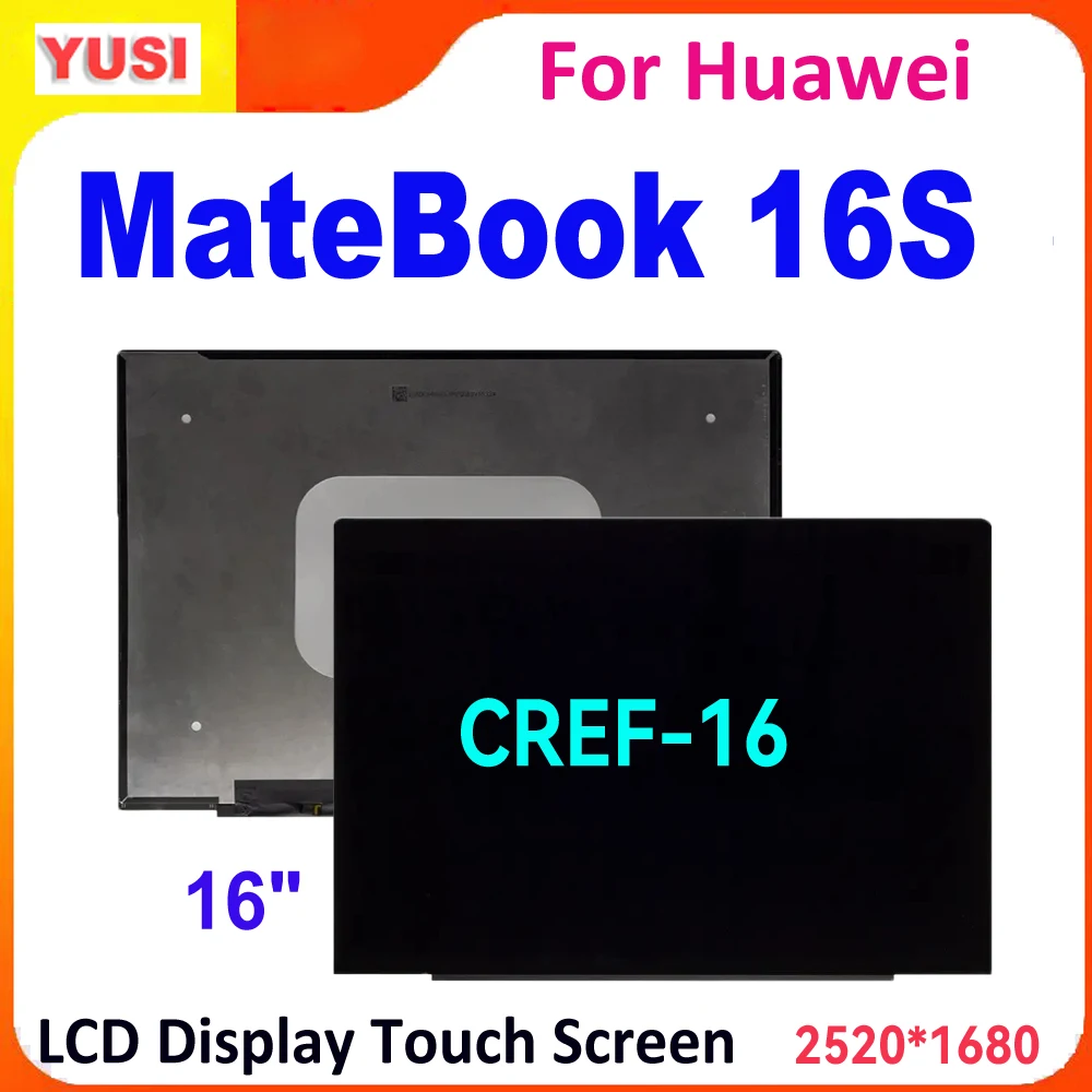 LCD original de 16" para Huawei MateBook 16S CREF-16 ‌   Asamblea de pantalla táctil de la exhibición LCD para Huawei Matebook 16S LCD 2520x1680