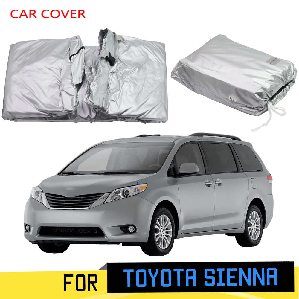 

Для Toyota Sienna 1998-2019 автомобильный чехол уличный солнцезащитный козырек от УФ-лучей, защита от царапин, снега, MPV, ветрозащитный чехол