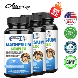 Alliwise Magnesium Complex Capsules Muscle & Supplement Sleep Support Muscle Relaxation Stress & Anxiety Relief