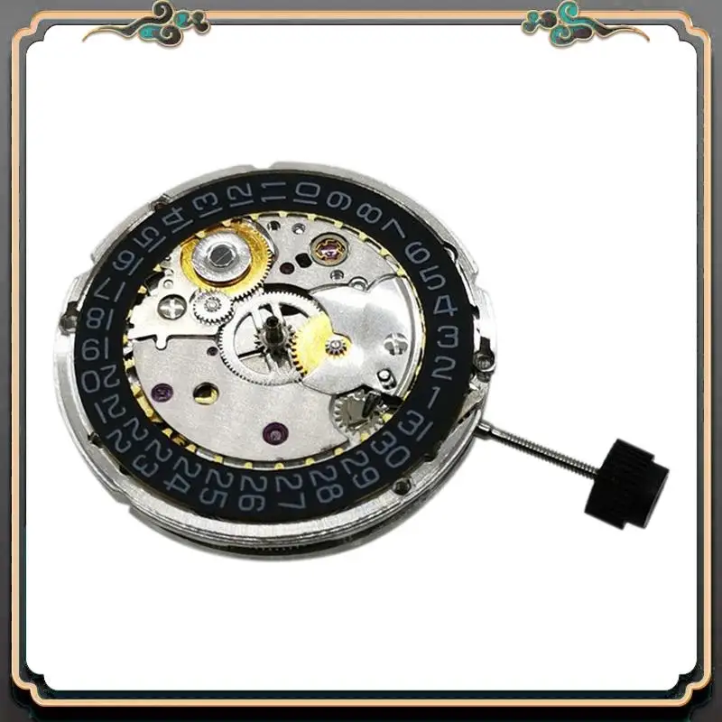 asma-2824-2-movement-2824-3-o'clock-black-calendar-high-precision-mechanical-movement-replacement-watch-part