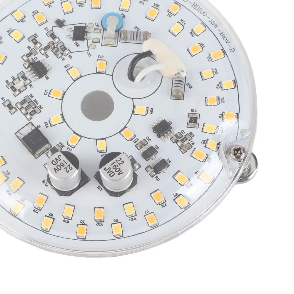 Efficient 18W LED Ceiling Fan Light AC 120V 3 Color Ceiling Light Replacement Panel 3.93 Inch LED Light Module Room Lighting