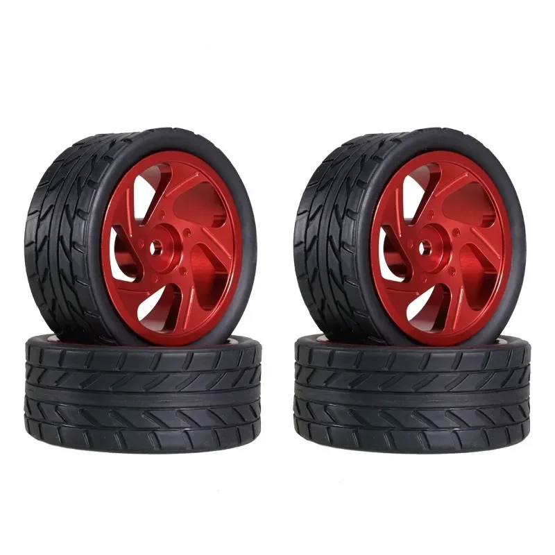 สำหรับรถบังคับวิทยุ MJX 1/14 WLtoys 1/14 144001 144010 144002 1/12 124017 124019 124018 124010 ล้อแม็กซ์โลหะขนาด 63 มม. พร้อมยาง