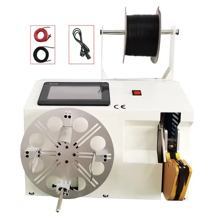 Precision Cable Management Machine - Customizable Meter Winding Strapping Coiling Device with Measuring Cutting Tying Features