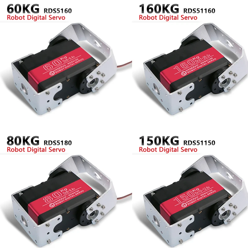 

Rds51160 dsservo 60/80/150/160KG DS5160 DS5180 DS51150 DS51160 Digital Metal Gear Robot RC 1/5 Servo Waterproof High Torque IP67