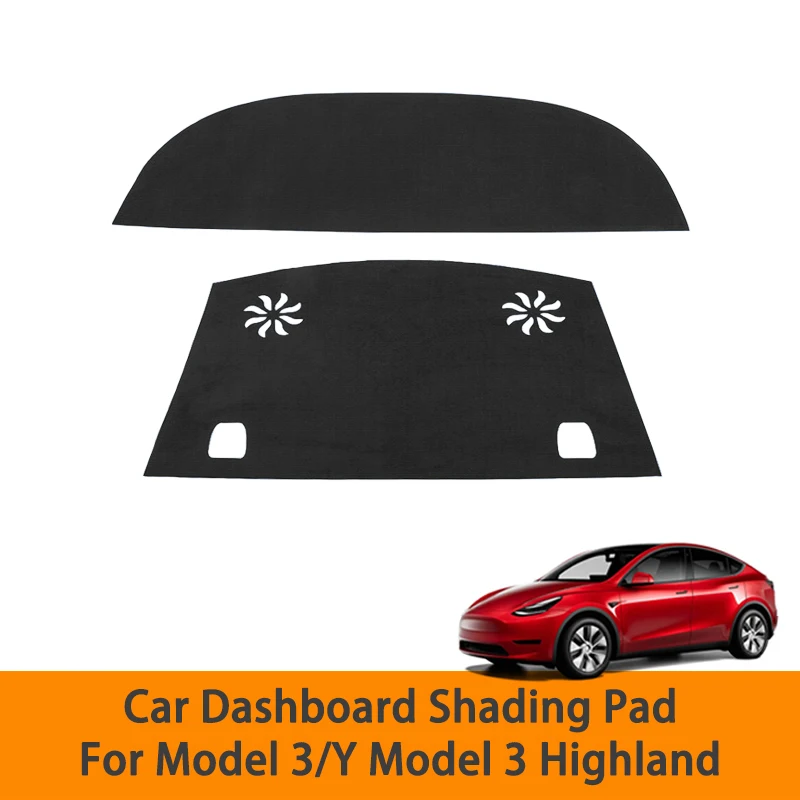 

Car Interior Dashboard Sunshade Cover Rear Window Insulation Pad For Tesla Model Y Model 3 Highland Car Styling Accessories