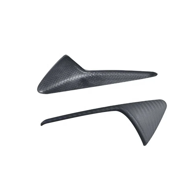 

Matte 2x2 Dry Carbon 2PCS Side Air Vent Fender Cover Exterior Trim For Tesla Model Y 2020-2021