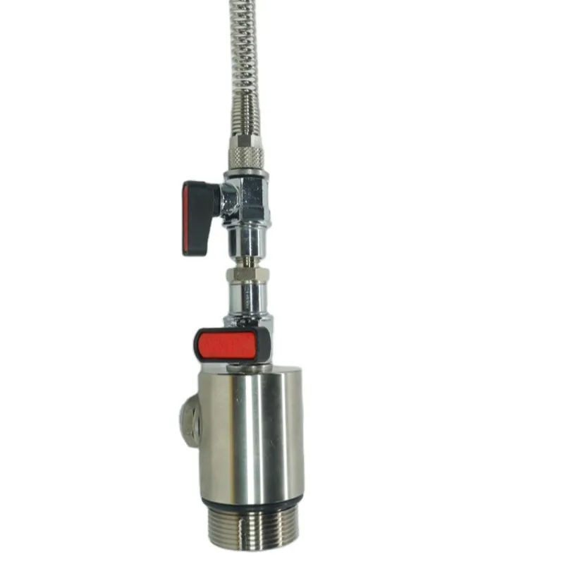 

Unisex direct fire extinguishing cylinder valve with detection function
