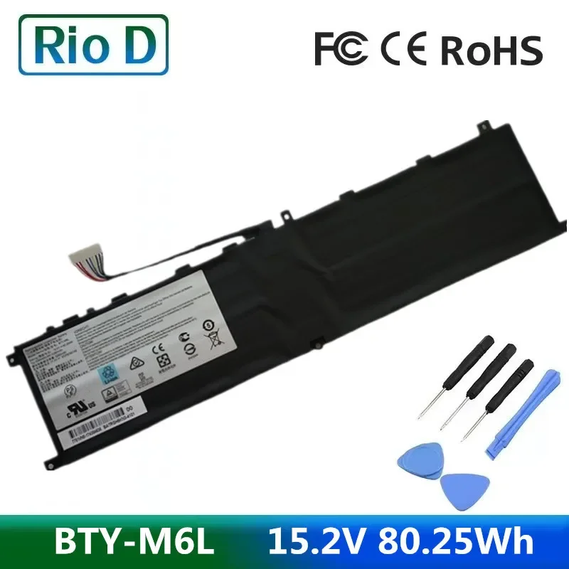 

Аккумулятор BTY-M6L для ноутбуков MSI GS65 GS75 Stealth Thin 8RF 8RE PS63 P65 P75 Creator 8RC 8SC 9SC 9SE MS-16Q3 MS-16Q2 Series