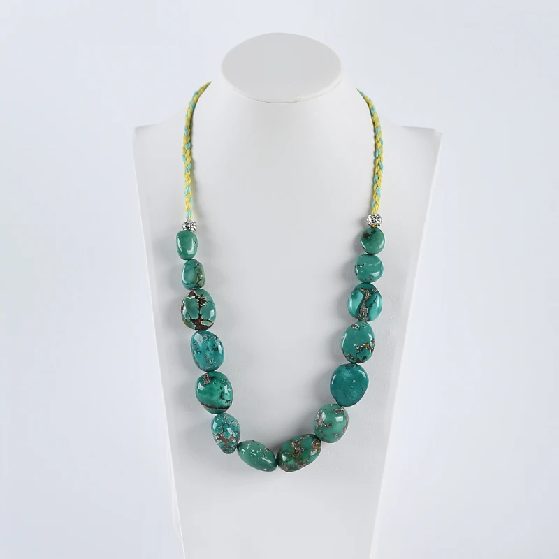 

Натуральный бирюзовый камень, качественные свободные бусины для изготовления ювелирных изделий 16x13x6 мм/24x19x12 мм, браслет «сделай сам», ожерелье, аксессуары для бисера