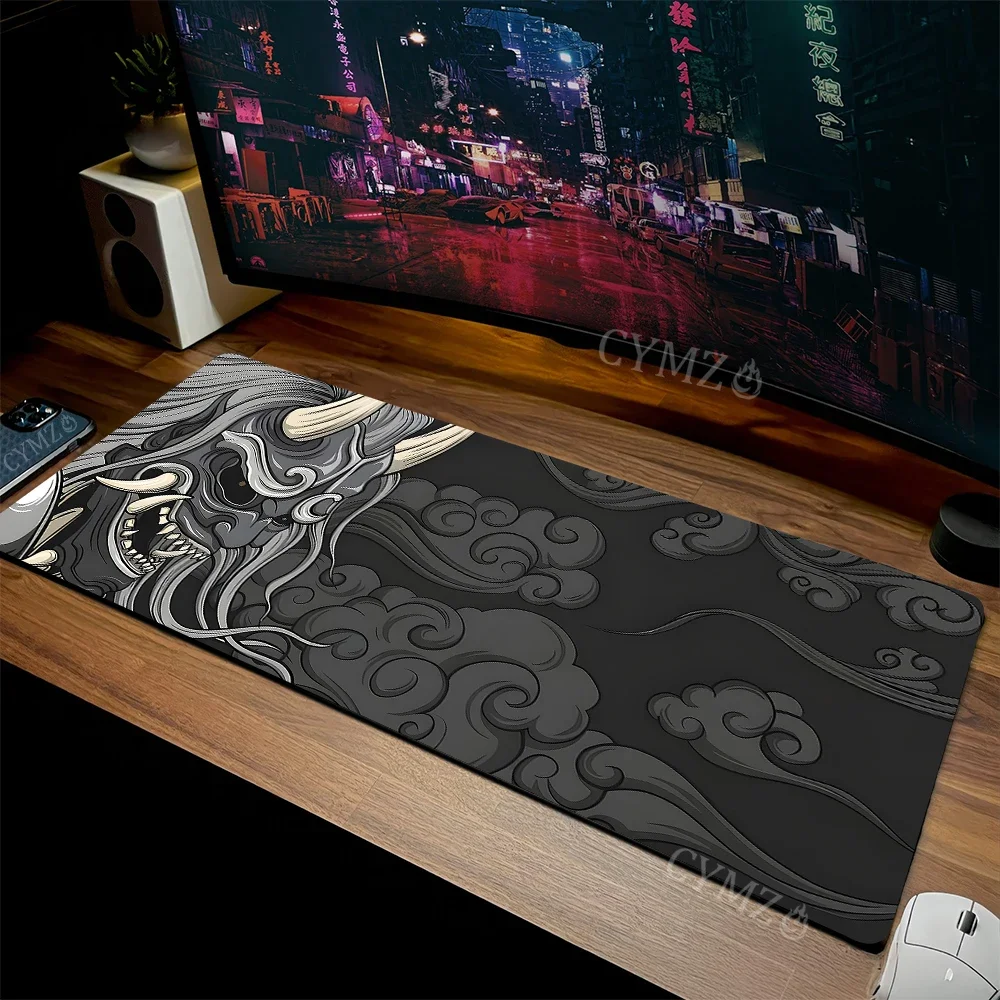 

Японский призрак воин игровой коврик для мыши настольный коврик игровые коврики резиновые противоскользящие прочные аксессуары для ПК настольные коврики для клавиатуры и мыши