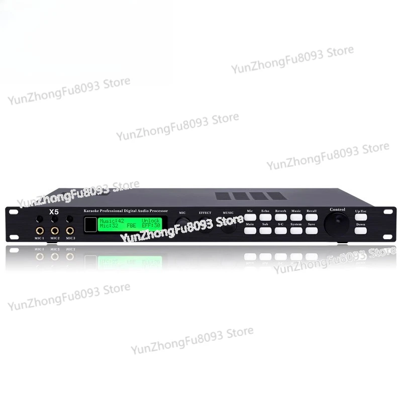 X5 Pre-effect Device KTV Outdoor Pre-audio Processor Three-level Anti-howling Reverb