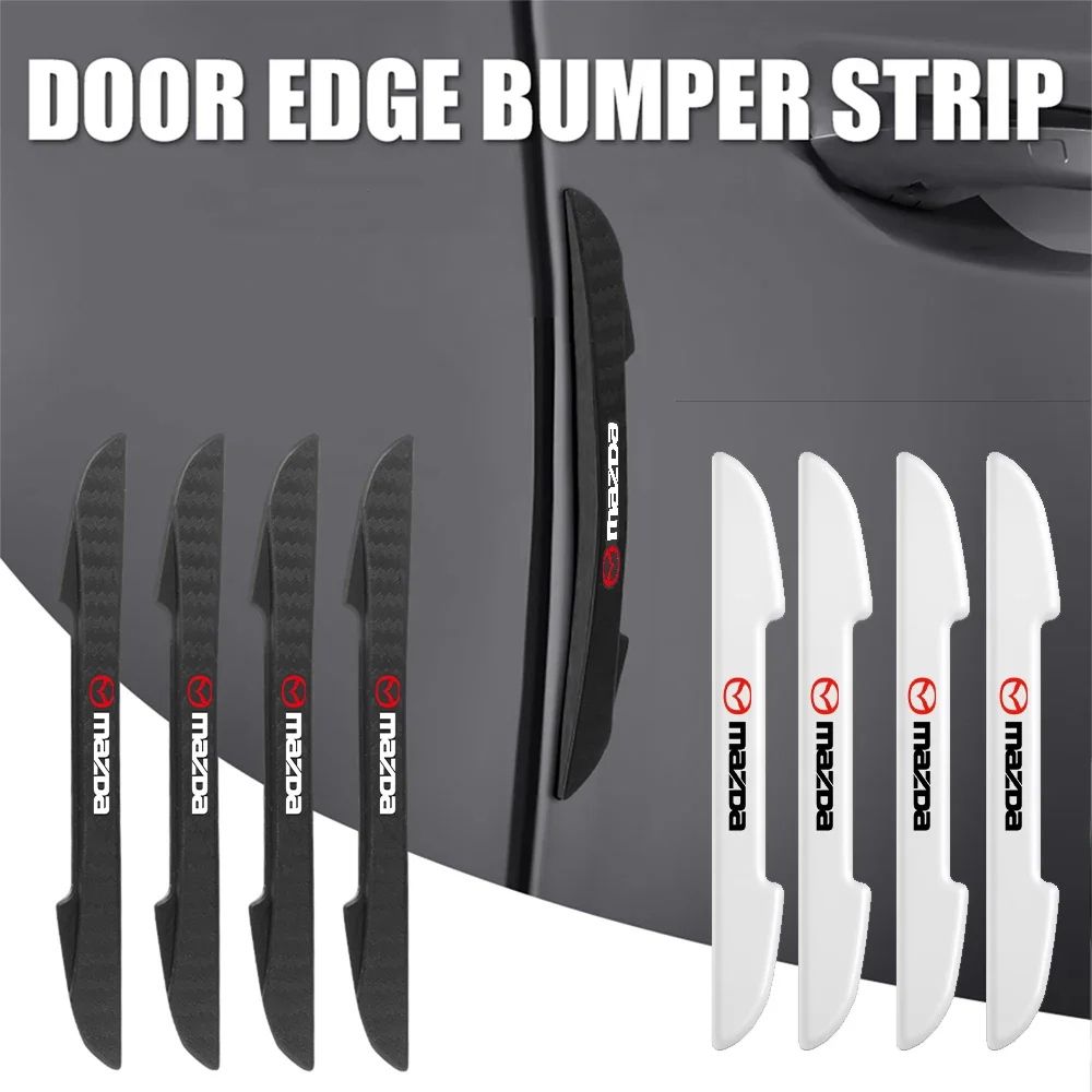 

4Pcs Car Door Edge Protector Strip Anti Collision Anti Scratch Sticker For Mazda 2 3 6 CX3 CX5 CX7 CX9 CX30 Accessories