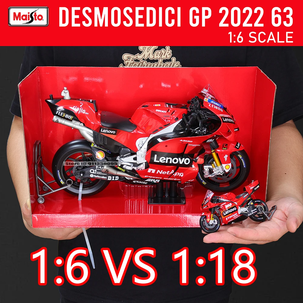 

Maisto 1:6 Ducati Racing Team No. 63, 2022 2018 KTM 450SXFF 84 Moto GP casting alloy motorcycle Model collection gift toy