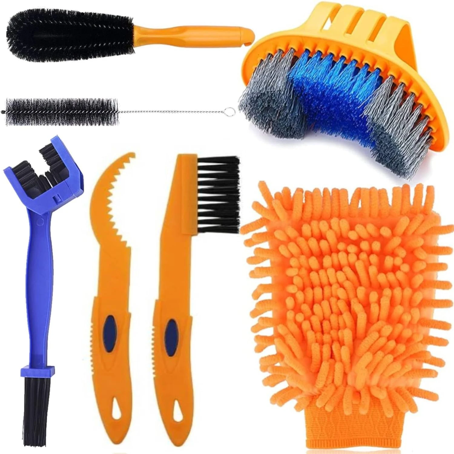 Enhance Your Bike Care Routine with Premium High-Quality Essential Bike Cleaning Brush Kit - Elevate Your Cycling Adventures and