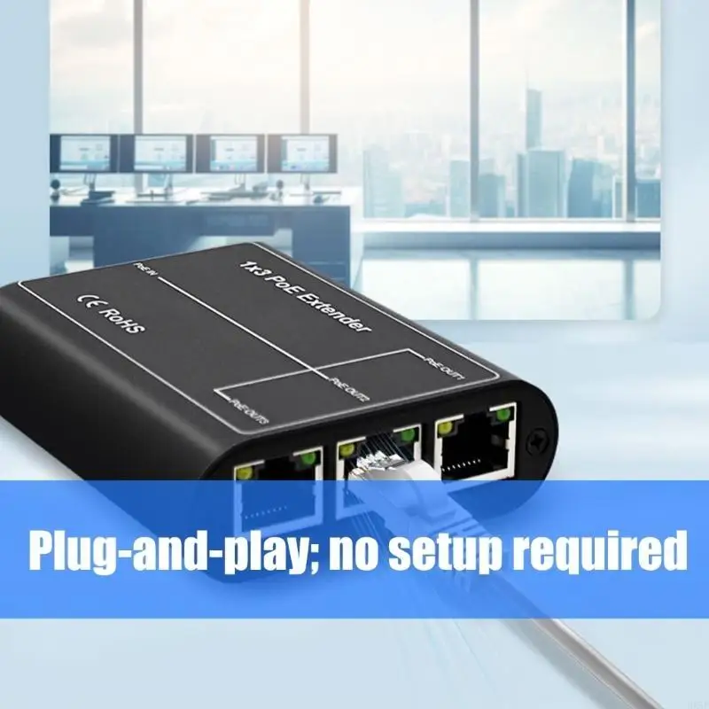 Fast Speed 100/1000Mbps Repeaters 1 Input 3 Outputs for Easy Networking Expansion HX5E