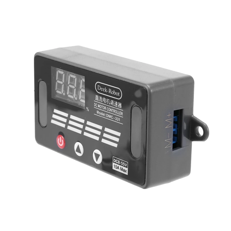 Top-DMC-331 DC8V-55V 10A DC PWM Controlador de velocidade do motor LED Digital Regulador de velocidade ajustável Interruptor regulador de controle