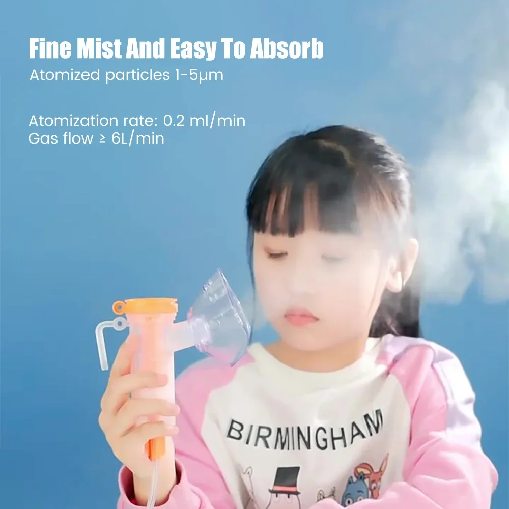 10ml Inhale Nebulizer Mask Compressor Nebulizer Machine Accessories Set Replacement with Adult Kid Mask Hose Tube Mouth Piece