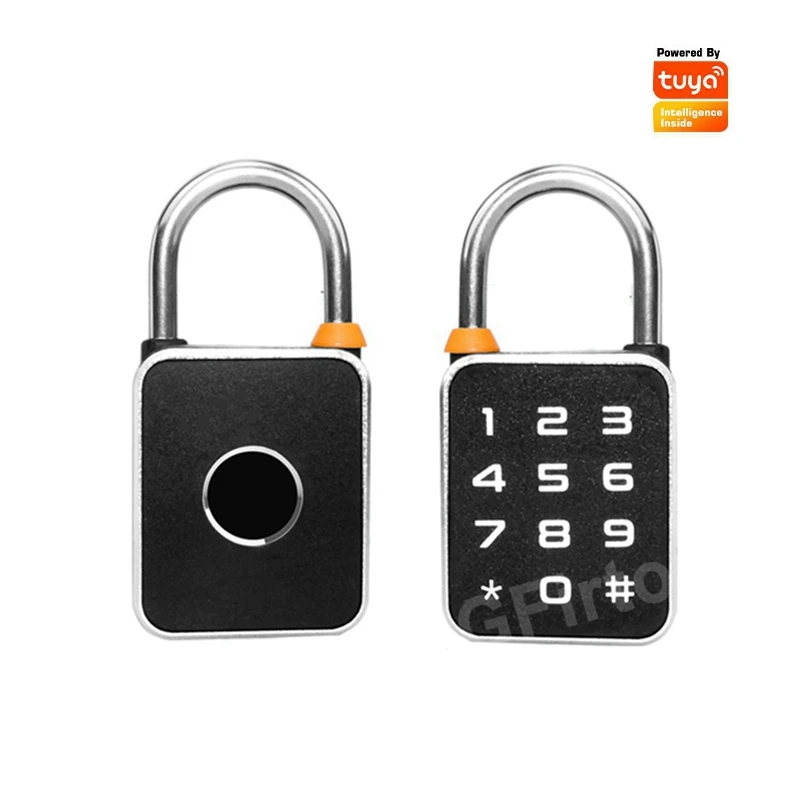 

3 In 1 Tuya APP Fingerprint Password Combination Padlock Mini Portable Biometric Padlock USB Charging For Locker Luggage Gym