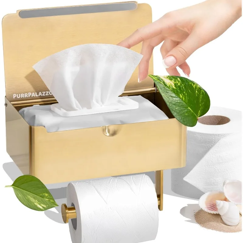 

Comfortable storage and shelves, easy to install quality SUS 304 stainless steel bathroom wipes holder