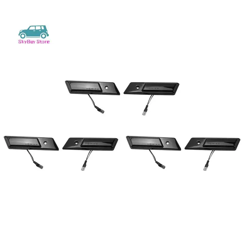 

6X Side Marker Turn Signal Light For BMW 3 5 7 Series E34 E36 1990-1996 LED Sequential Lamp Dynamic Blinker Indicator