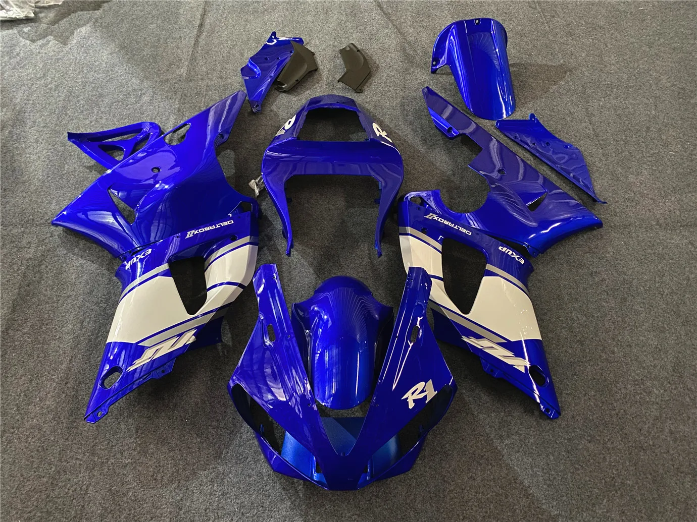 Motorcycle Fairing kit fits Yamaha YZF1000 00 01 R1 2000 2001 Fairing Black Blue motorcycle guard all new