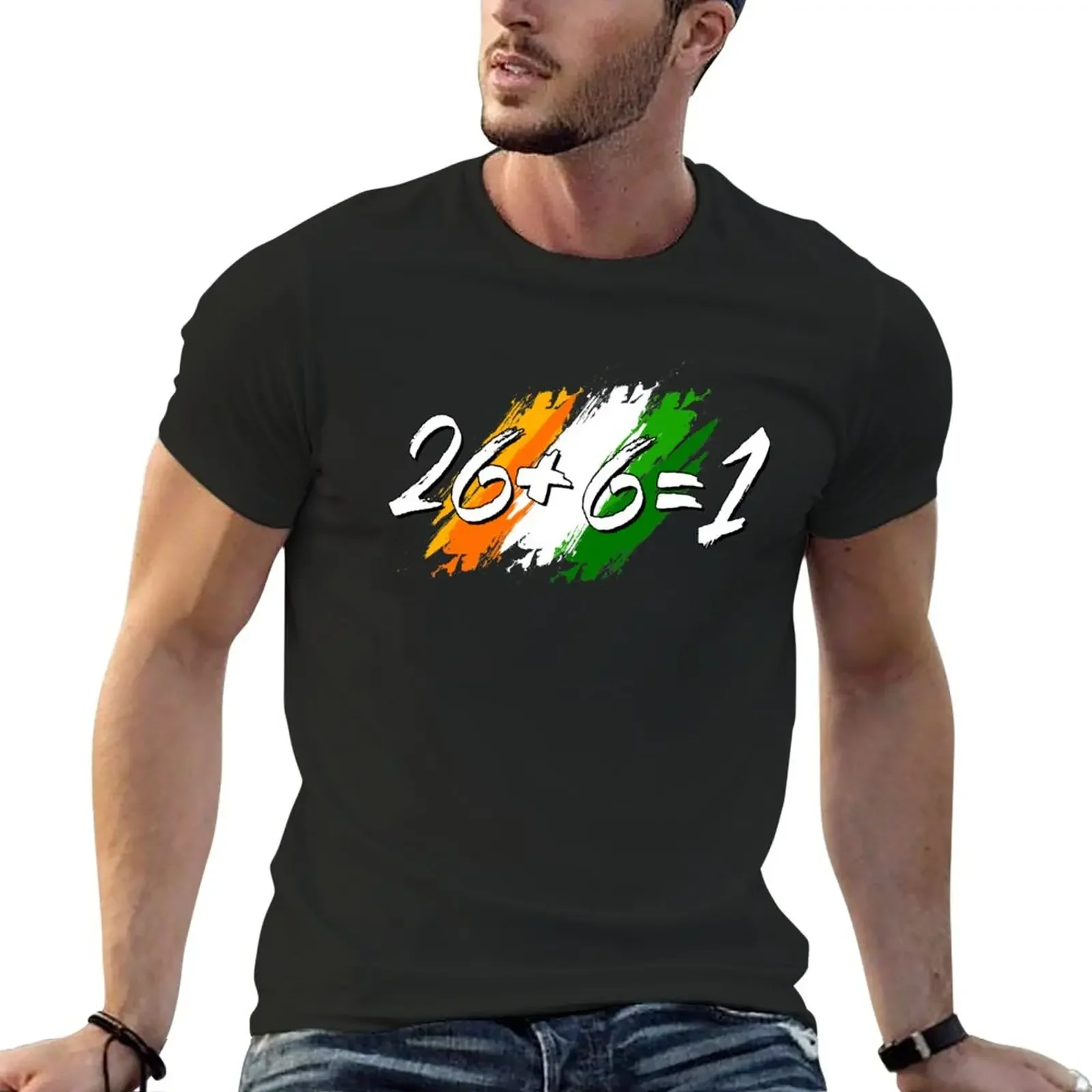 New Unify Ireland Twenty Six Plus Six Equals One - 26+6=1 T-Shirt quick drying shirt Short sleeve tee men graphic t shirts