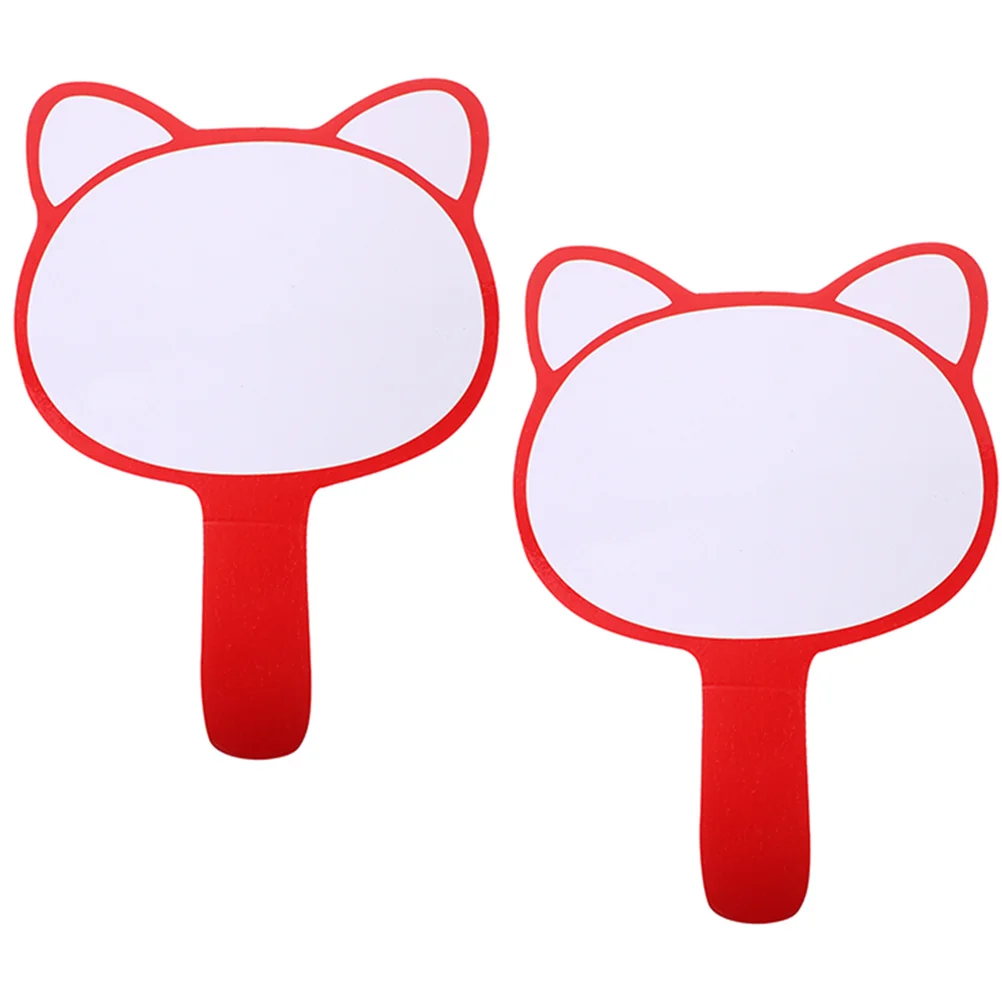 

2pcs Single Side Erasable Scoreboards Voting Paddle Boards Handheld Dry Whiteboards For Students Game Auction Judges Diy Writing