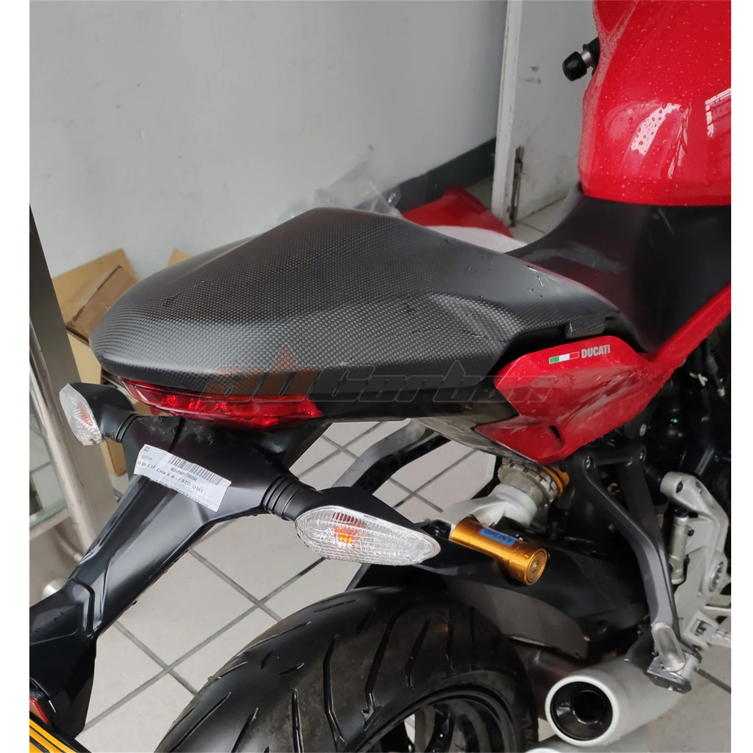 Rear Seat Cover Trim Cowling Fairing For Ducati Supersport 2017-2019 Full Carbon Fiber 100%