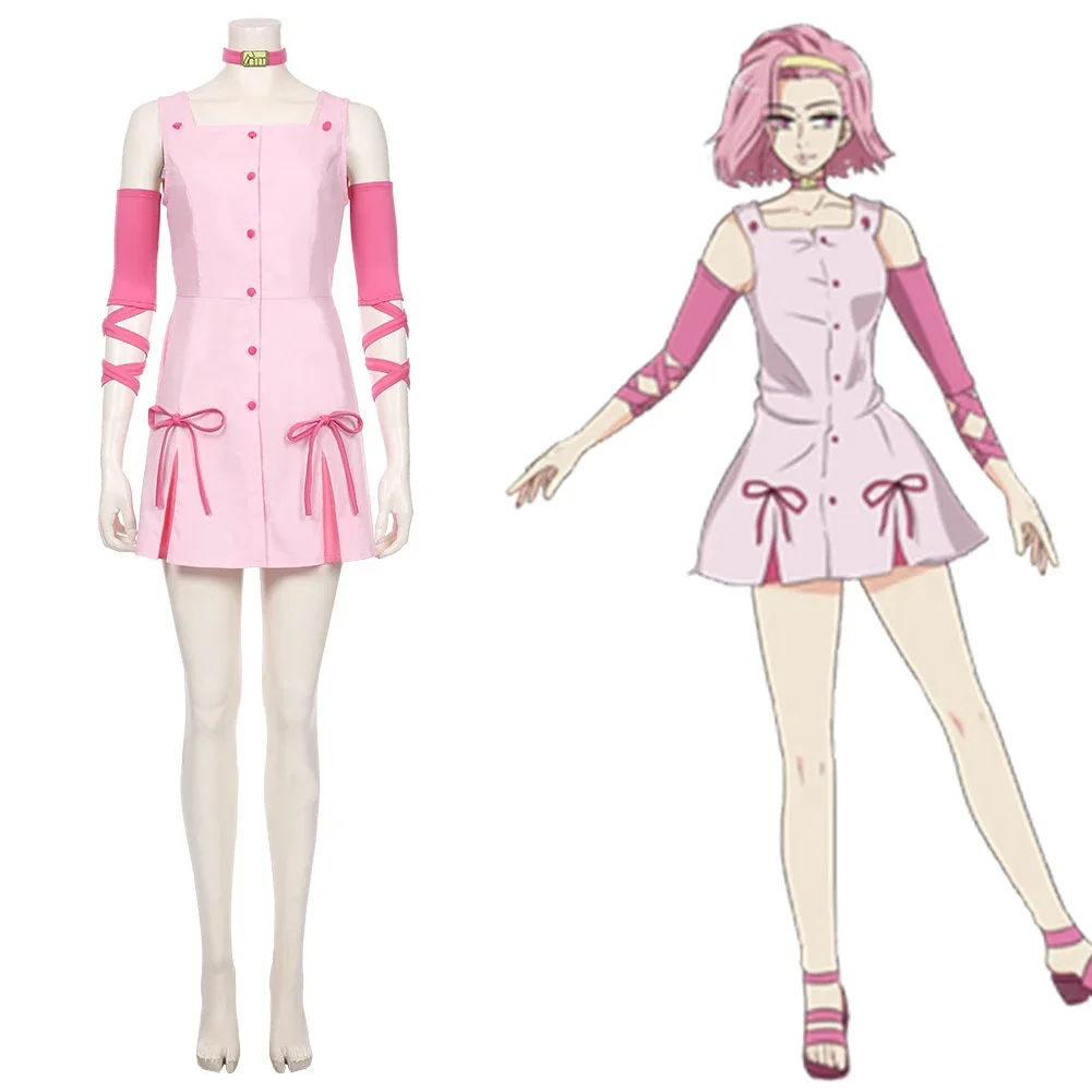 JoJo‘s Bizarre Adventure Reimi Sugimoto Cosplay Costume Women Dress Outfits Halloween Carnival Costumes Custom