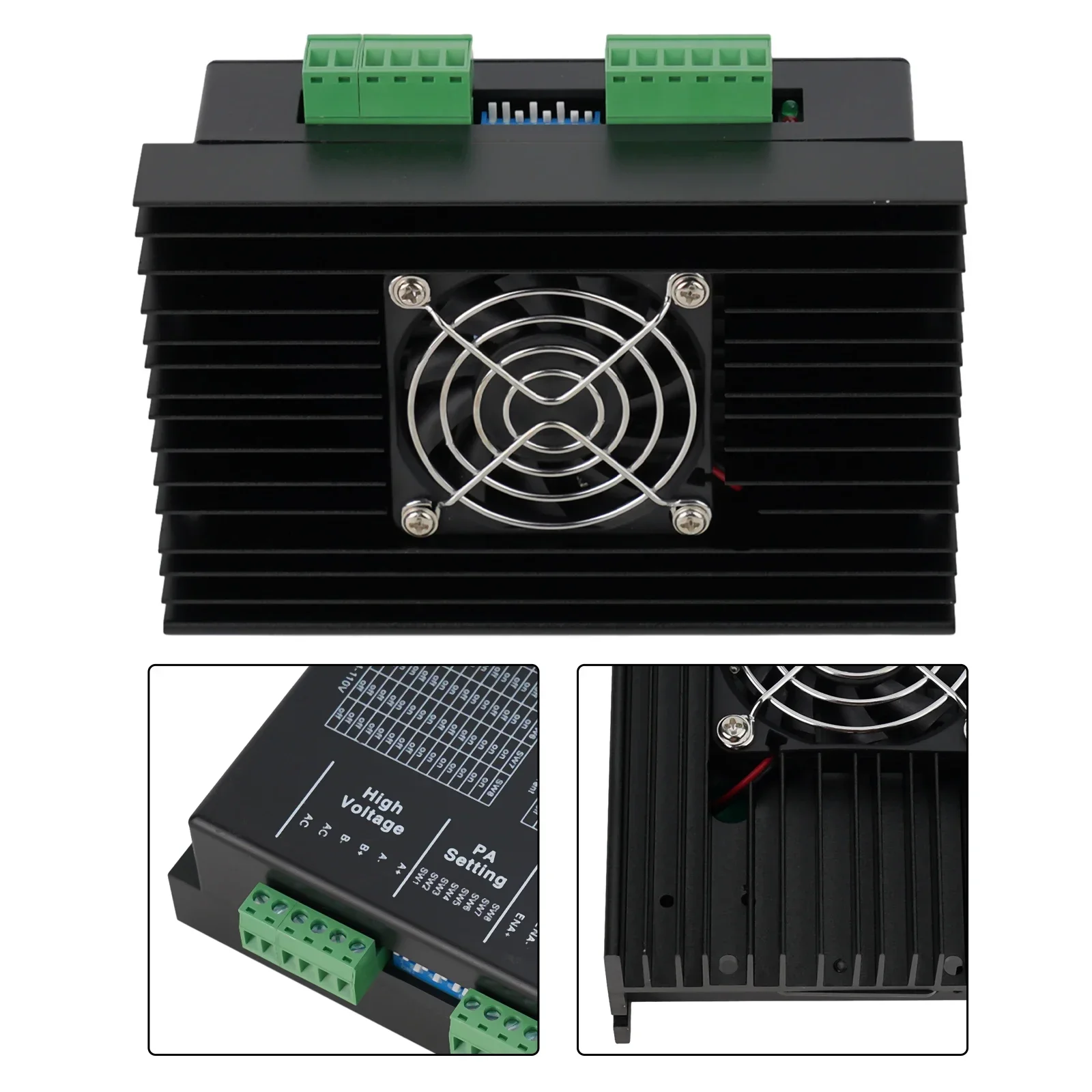 Bipolar Constant Phase Driver DM860H Motor Driver For Efficient Heat Dissipation 24V-110V DC Power Supply 7.2A Output Current