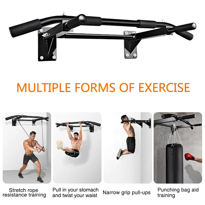 Wall Mounted Pull Up Bar – Heavy Duty Chin Up Bar for Home Gym