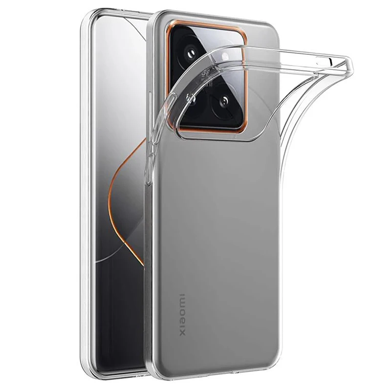 Silicone Soft Ultra Thin Case For Xiaomi Mi 13 13T 14 Pro Clear Transparent Slim Shell For Xiaomi 13 T 14Pro Back Cover Coque