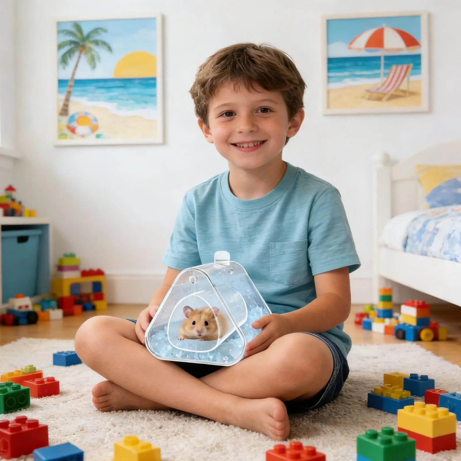 

Охлаждающий домик для хомяков, полностью прозрачный, мгновенно охлаждающий, водонепроницаемый, безопасный, в виде пещеры, декор для дома, общежития, офиса